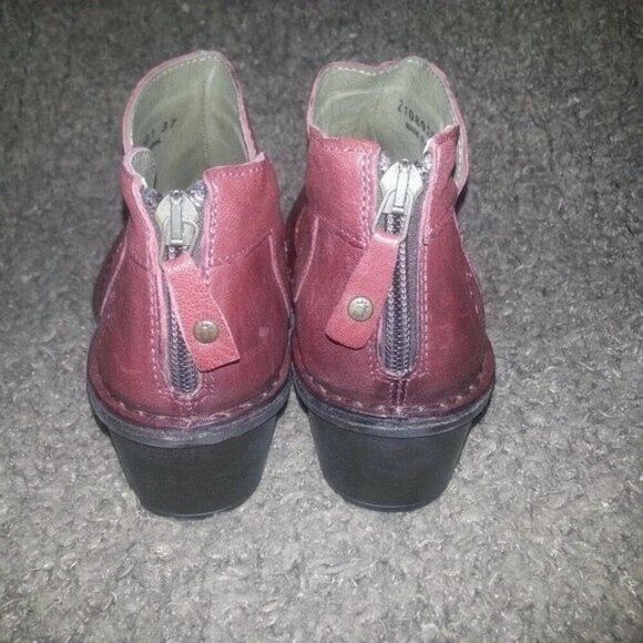 FLY LONDON-Dias Nevada-Brick Leather Back Zip Ankle Boots-Sz 37-NWOB - Picture 5 of 7